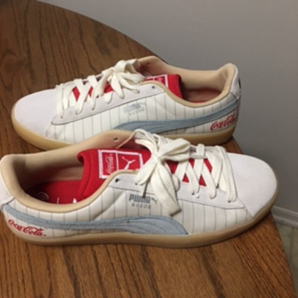 Puma Coca Cola Suede Shoes Size 10.5 NEW Collectible - Picture 5 of 10